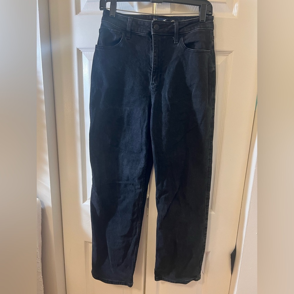 Hollister Black Ultra High Rise Dad Jean